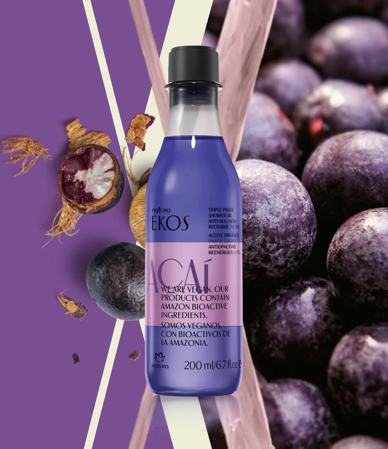 Ekos Açaí Triple Phase Shower Oil - Image 4